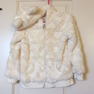 Little girls furry coat